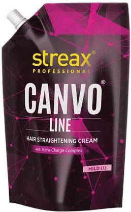 Streax Professional Canvoline Straightening Cream Mild (1) 500g  