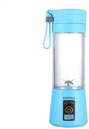 KRITIKA Plastic Electric Juicer 6 Blade Rechargable Portable USB Juicer Bottle Blender Hand Juicer