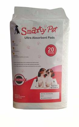 Tarun Pet Villa Smarty Pet Heavy Duty Pet and Puppy Training Pads, XL, 20 Count (60 * 90 cm) Disposable Dog Diapers