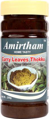 Amirtham CURRY LEAVES THOKKU 250GM Onion Pickle