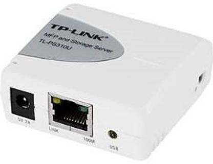 TP-Link PS310U Single USB2.0 Port MFP and Storage Server (White) Router 2.4 GHz 0 Mbps Wifi Speed Single Band External Antenna Ethernet (Cable Broadband)