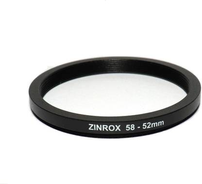 ZINROX Step Down Lens Filter Adapter Ring - Set of 1 piece - Allows You to Fit Smaller Size Lens Filters on a Lens with a Larger Diameter - Size : 58 - 52mm Step Down Ring