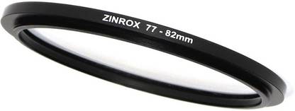 ZINROX 77-82mm Step Up Lens Filter Adapter Ring - Set of 1 Piece - Allows You to Fit Larger Size Lens Filters on a Lens with a Smaller Diameter - Size : 77-82mm Ring Adapter Step Up Ring