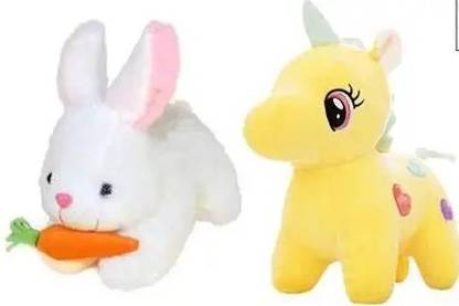 DHAAM Rabbit and unicorn - 25 cm (Multicolor)  - 30 cm