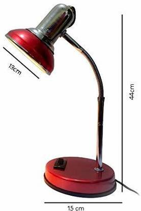ochrestar Homes & More Study Table Lamp with Adjustable Shade (Red) Study Lamp