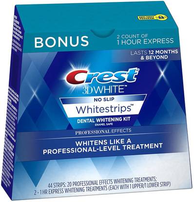 Crest 3D White Professional Effects Whitestrips Teeth Whitening Kit