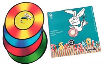 MilesMagic Magician's Color Changing Record Disk Transform Colour Illusion DVDs Magic Trick 4 Magic Tricks