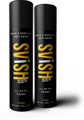 SVISH ON THE GO 70% Alcohol Citra Skin & Surface No Gas Anti Germ Spray
