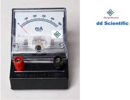 d d scientific MIlli Am meter Desk Stand DC 0-500 ma Ammeter