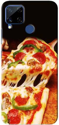 NDCOM Back Cover for Realme C15 Pizza Printed