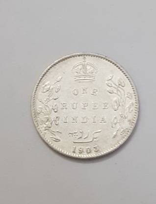 pay4gud Very Rare 1 Rupee 1903 King Edward Silver Coin Medieval Coin Collection
