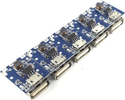 SME 5 Pics Step Up Power Bank 5V Charger Circuit Module With Micro USB and USB 2.0 Socket Power Supply Electronic Hobby Kit