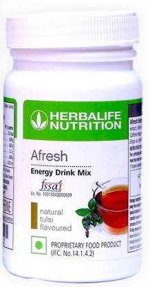 HERBALIFE Afresh Energy Drink Mix - Tulsi Flavor (50g) (A Refreshing Beverage) Energy Drink