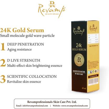 REVAMP QUALITY SPEAKS Gold Serums HD Glow Party look