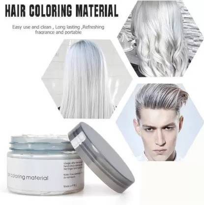 tanvi27 PERFECT HAIR COLOR PROFESSIONAL,GIRLS & BOY INSTANT PARTY WEAR HAIR COLOR WAX , WHITE