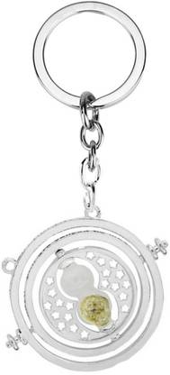 PA08Prise Harry Potter Time Turner Hermione Silver Keychain Key Chain