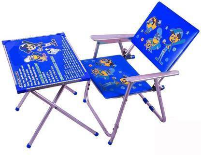 KANGROO Modern foldable Study Table Chair and Table For Kids Leatherette Desk Chair