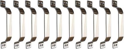 VIJAYA SALES Diagonally Shaded Stainless Steel Window and Door Handle - 6 Inch - Pack of 10 Steel Door Handle