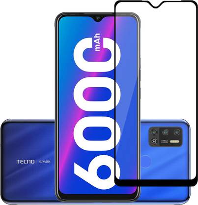 MRNKA Edge To Edge Tempered Glass for Tecno Spark 6 Air