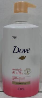 DOVE STRAIGHT & SILKY SHAMPOO FOR FRIZZY UNMANAGEABLE HAIR 680 ML
