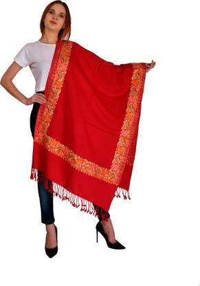SCH Wool Embroidered Women Shawl