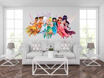 KAMYA HOME DÉCOR 55 cm ALL TINKERBELL FAIRY Self Adhesive Sticker