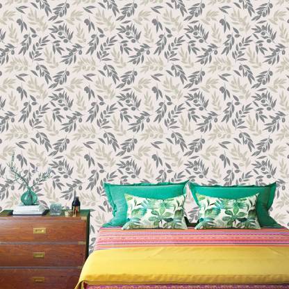 Asian Paints 45 cm EzyCR8 P&S Rustic Leaves Removable Sticker