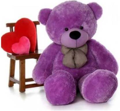 SHIVA 4 Feet Purple Color Cute and Soft Teddy Bear For Hot Girls  - 48 inch