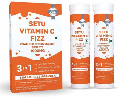 SETU VITA C-FIZZ, Vitamin C 1000 mg , 30 Effervescent Tablets