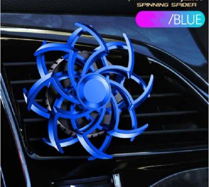 JBRIDERZ Trendy Phantom Snowflake/Rotating Spider Car Air Vent Fragrance-BLUE COLOR Air Purifier