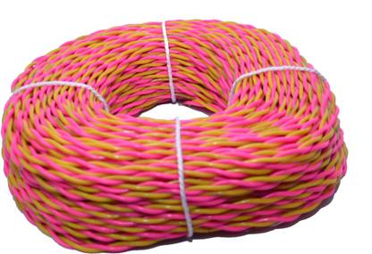 Anandi Traders 23/76 2 Core Copper Flexible PVC 1 sq/mm Yellow, Pink 90 m Wire