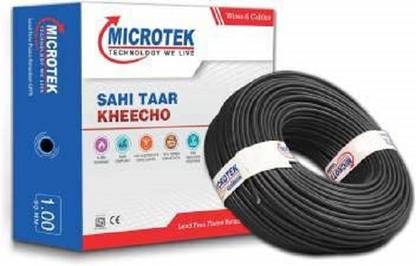 Microtek PVC 2 sq/mm Black 90 m Wire