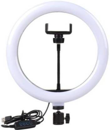 flying india 10"Big Selfie LED Studio Camera Ring Light || Portable Mobile Selfie F131 Ring Flash