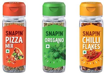 Snapin Pizza Mix, Oregano & Chilli Flakes 3 In One Pizza Lovers Special Combo Pack