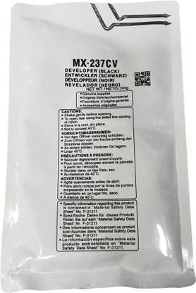 uv infotech MX-237 Developer Toner (Black) Compatible for Use Sharp AR-6020, AR-6020D, AR-6020N, AR-6023, AR-6023D, AR-6023N, AR-6026N (Set of 1 PCs NET WT :300g) Black Ink Toner Powder