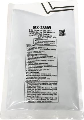 uv infotech MX-235 / MX235AV Black Developer Toner Compatible for Sharp MX-M182, MX-M182D, MX-M202D, MX-M232D ( Set of 1 PCs NET WT :300g ) Black Ink Toner Powder