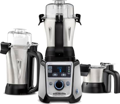 Hamilton Beach 58770-IN Professional 1400 W Mixer Grinder (3 Jars, Silver, Black)