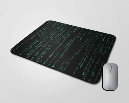 BLISSart Matrix Style Program Code Printed Designer Mouse Pad, Non-Slip Rubber Mousepad for Laptop, Computer & PC, (8 x 7.2 Inches, 2.6mm), Square, Multicolor, Non Slip Base Mousepad