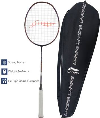 LI-NING G-Force 8000 Plus Extra Strong Grey, Maroon Strung Badminton Racquet