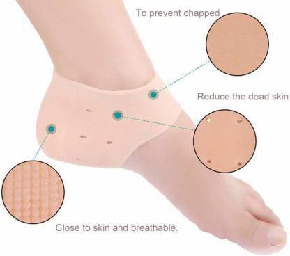okridge Silicon Gel Heel Socks Pad Heel Pain Relief Heel Support Heel Support Heel Support Heel Support