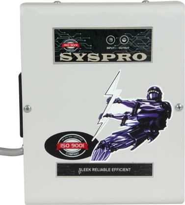 Syspro Captain Voltage Stabilizer for Washing Machine, Microwave Oven, Treadmill Working Range (170v - 270v) Voltage Stabilizer