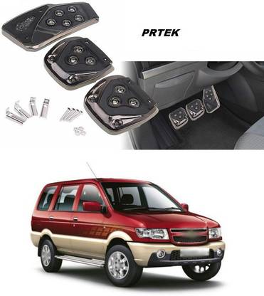 PRTEK Universal Anti-Skid Car Pedals(Manual Shift) 3 Pcs Sports kit Pad Covers Set (Black) A40 Car Pedal