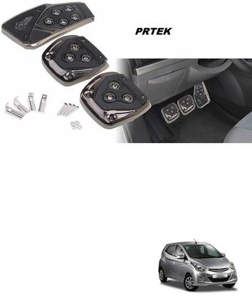 PRTEK Universal Anti-Skid Car Pedals(Manual Shift) 3 Pcs Sports kit Pad Covers Set (Black) A79 Car Pedal