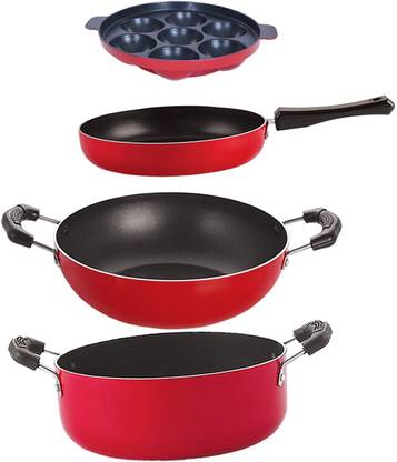 NIRLON FP10_KD13_AP7_CS24 Non-Stick Coated Cookware Set