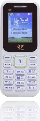 IAIR Basic Feature Dual Sim Mobile Phone with 1000mAh Battery, 1.77 inch Display Screen, 0.8 mp Camera with Big LED Torch (FPX2N, White)