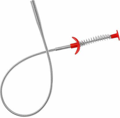 Abji Drain Clog Remover Wire Spring Sink Cleaning Stick Multi-purpose Plunger