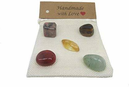 Plus Value Crystals Bag For Success – Reiki Healing Crystal Regular Asymmetrical Crystal Pebbles