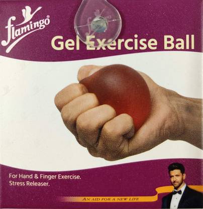 FLAMINGO Flamingo Gel Exercise Ball - Universal (Red) Medicine Ball