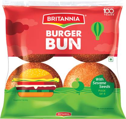 BRITANNIA Pack of 4 Burger Buns
