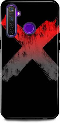 FASKY Back Cover for Realme 5- RMX 1911-X-Logo-Back-Case-Printed